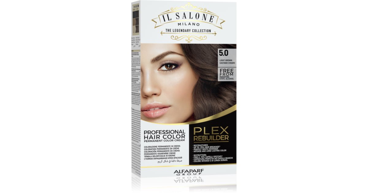 Alfaparf Milano Il Salone Plex Rebuilder Color Kit 3.0 Dunkelbraun – Permanente Haarfarbe Im Salon-Qualitätsset