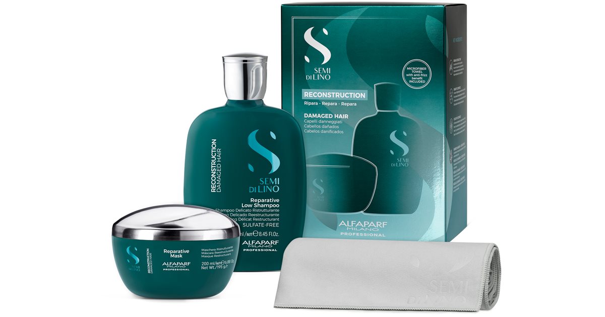 Alfaparf Milano Semi di Lino Reconstruction Reparative Set für ...