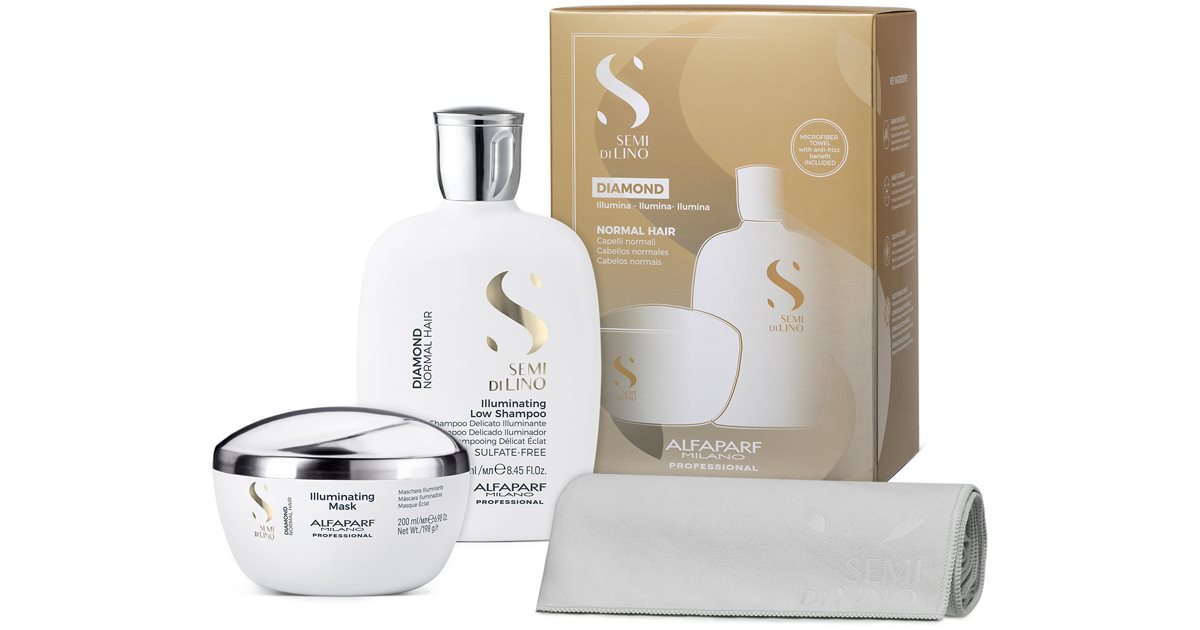 Set pentru netezire Alfaparf Milano Semi Di Lino Sampon 250 ml +