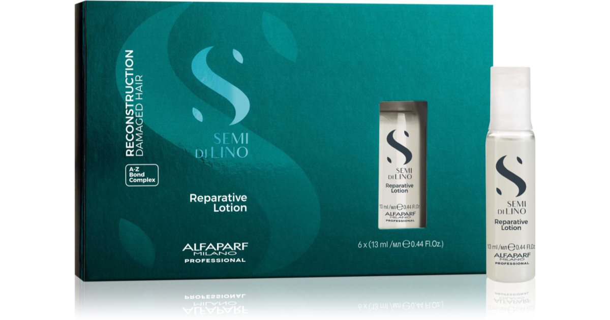 Traitement capillaire réparateur Alfaparf Milano Semi Di Lino (6 x 13 ml) main image 0