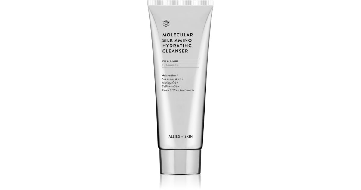 Allies of Skin Molecular Silk Amino Hydrating Cleanser Moisturizing ...