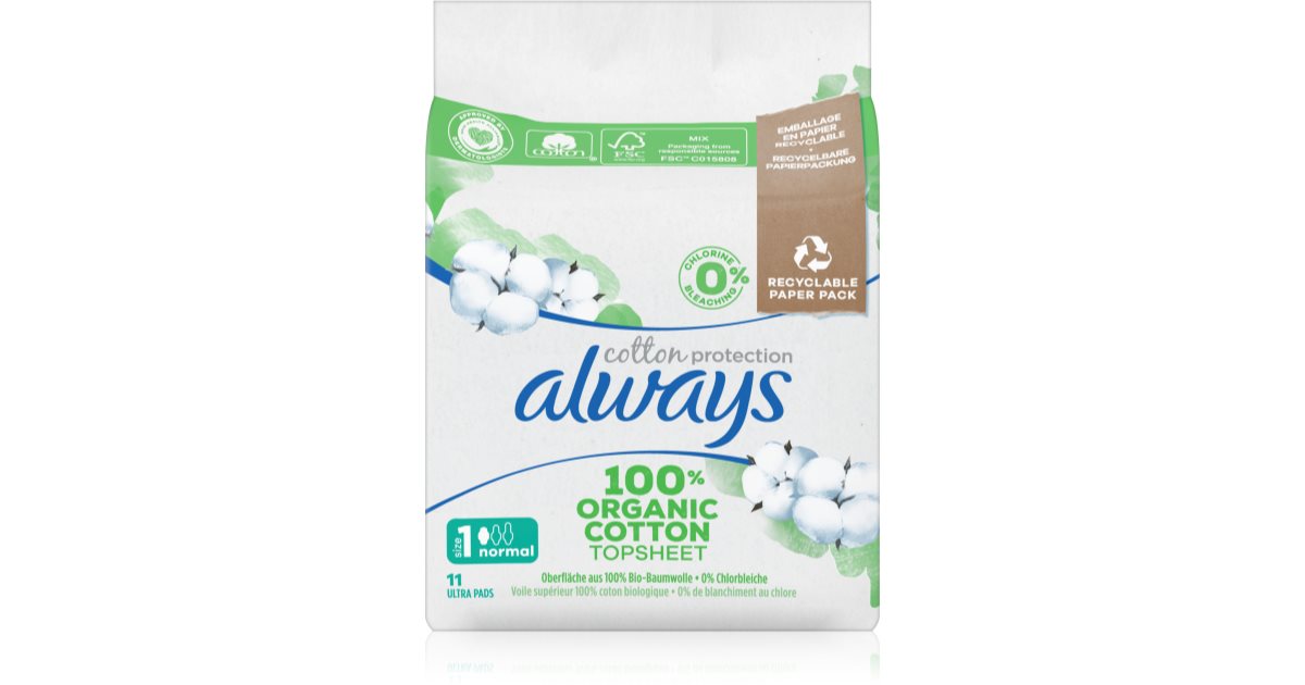 Always Cotton Protection Organic pensos higiénicos