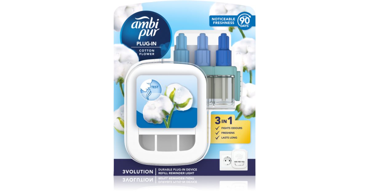 AmbiPur 3volution Cotton Flower ambientador eléctrico con recarga ...