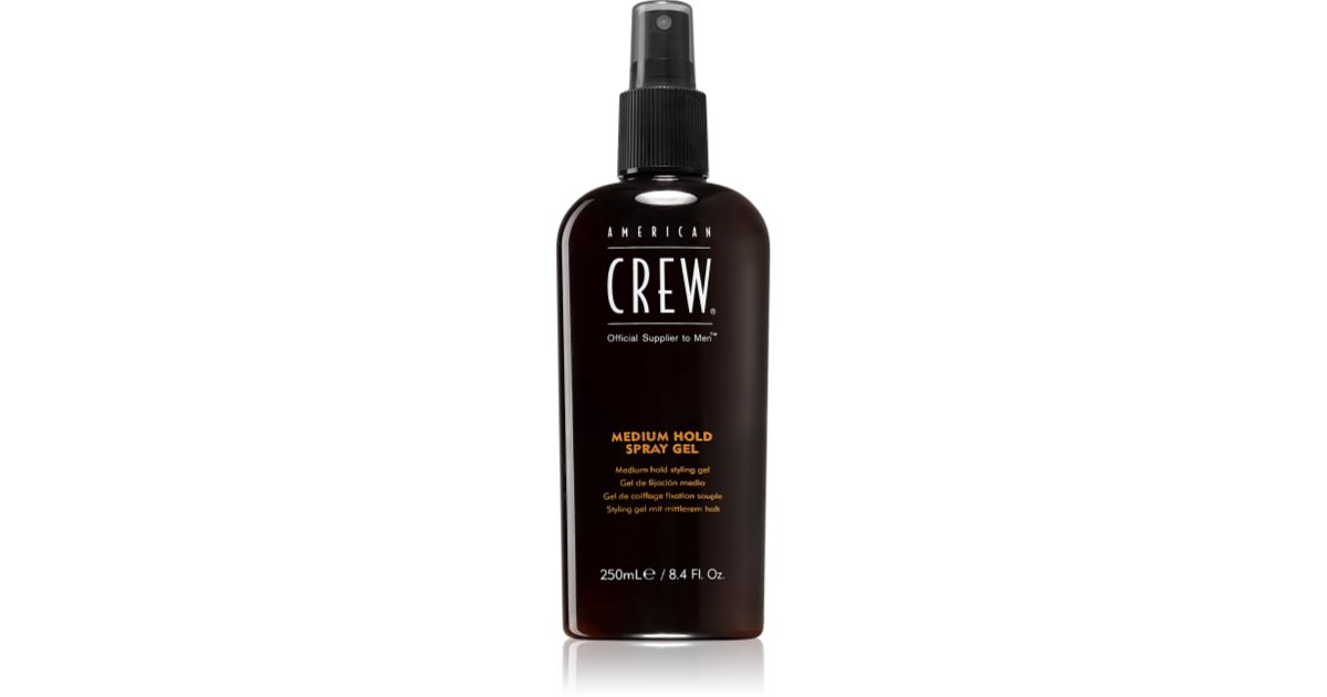 Gel Spray Fixation American Crew - Medium Hold - 250 Ml - Neuf Sous Emballage