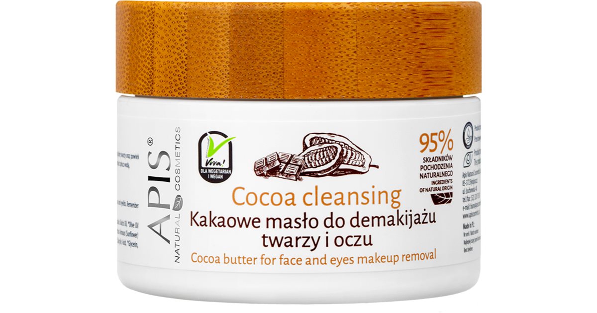 Apis Natural Cosmetics Cocoa Cleansing emulsione struccante con burro ...