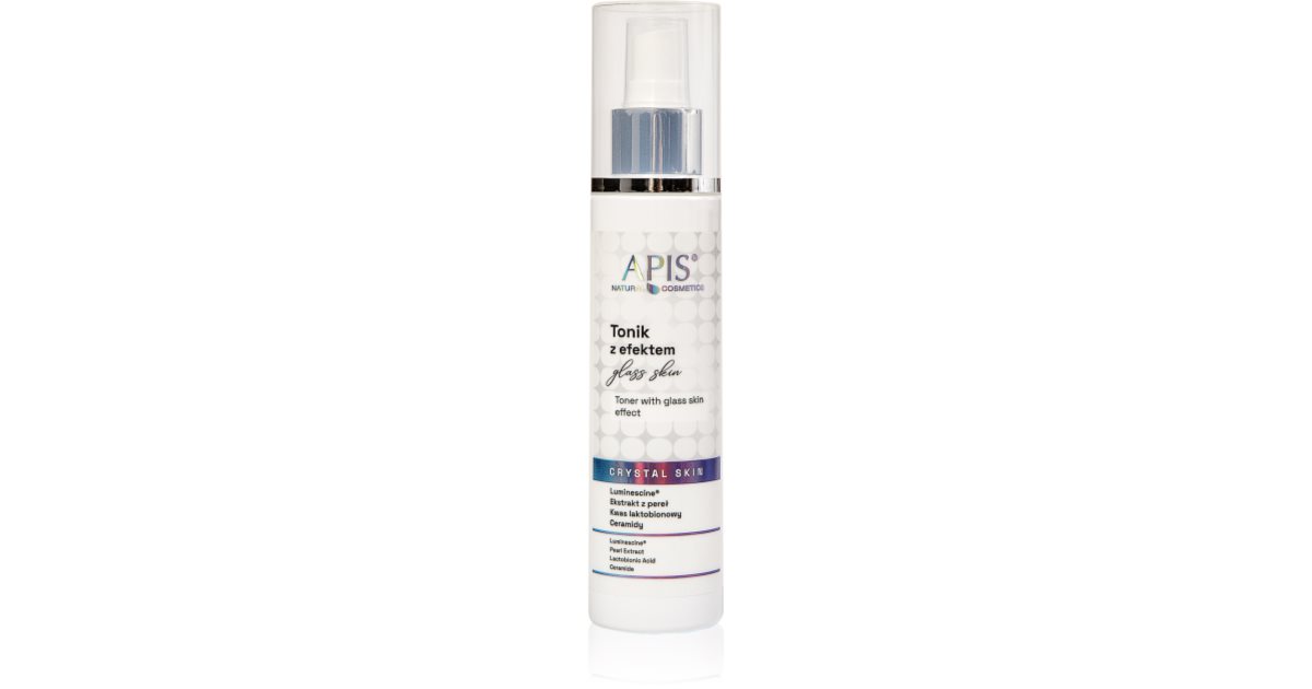 Apis Natural Cosmetics Crystal Skin tonik dla efektu rozjaśnienia i ...