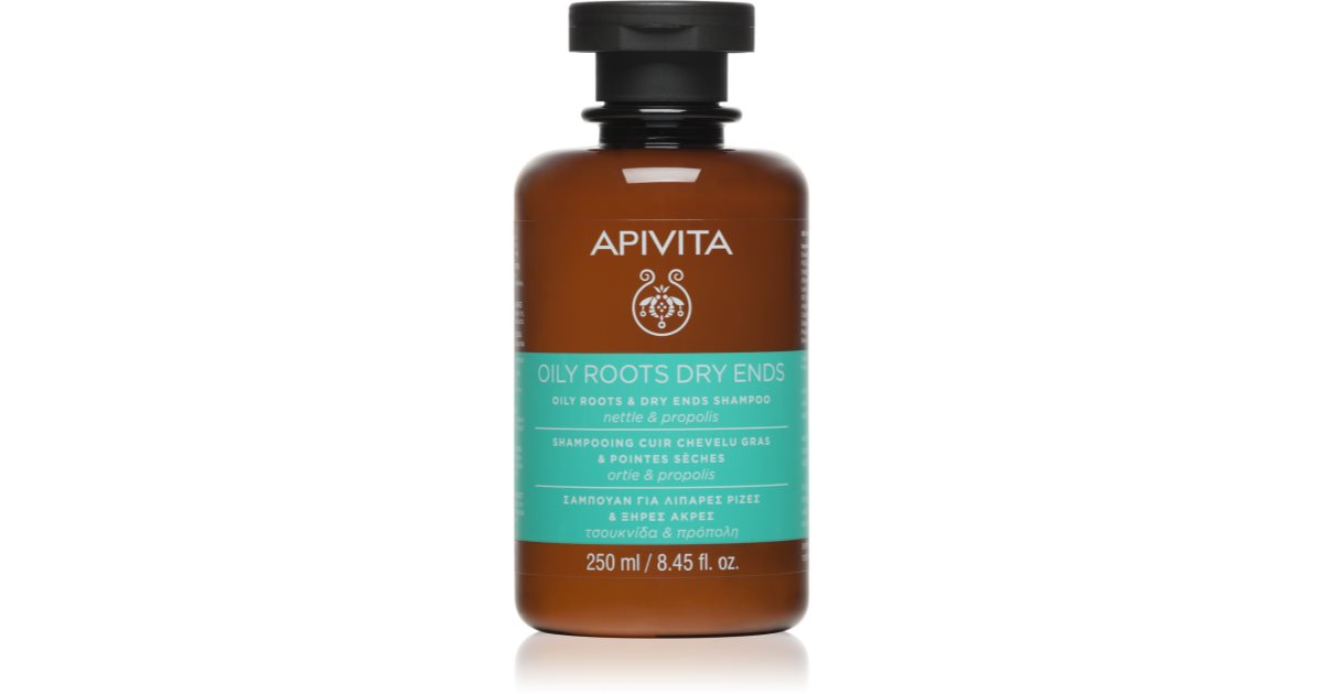 Apivita Holistic Hair Care Nettle & Propolis shampoo for oily scalp and