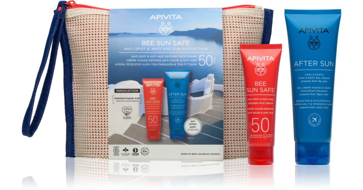Apivita Bee Sun Safe Anti-spot & Anti-age Sun Protection set for ...