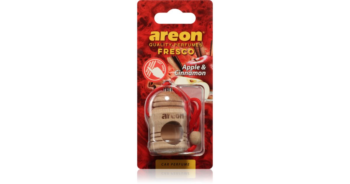 Areon Fresco Nero Cristallo Deodorante Auto E Casa - 3 Pezzi Profumo Liquido