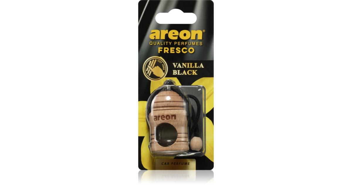 AREON Luxury Car Air Freshener Vent Clip - Black Crystal Scent, Adjustable Fragrance