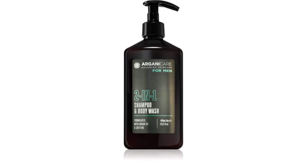 Arganicare For Men 2-In-1 Shampoo & Body Wash Shower Gel And Shampoo 2 ...