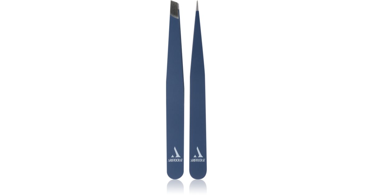Aristocrat Precision Tweezers – 2er Set – Präzisions-Pinzette Für Augenbrauen & Haare