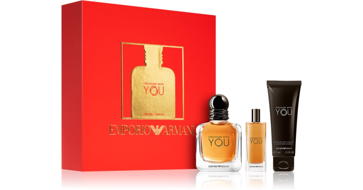 Armani Emporio Stronger With You gift set for men notino