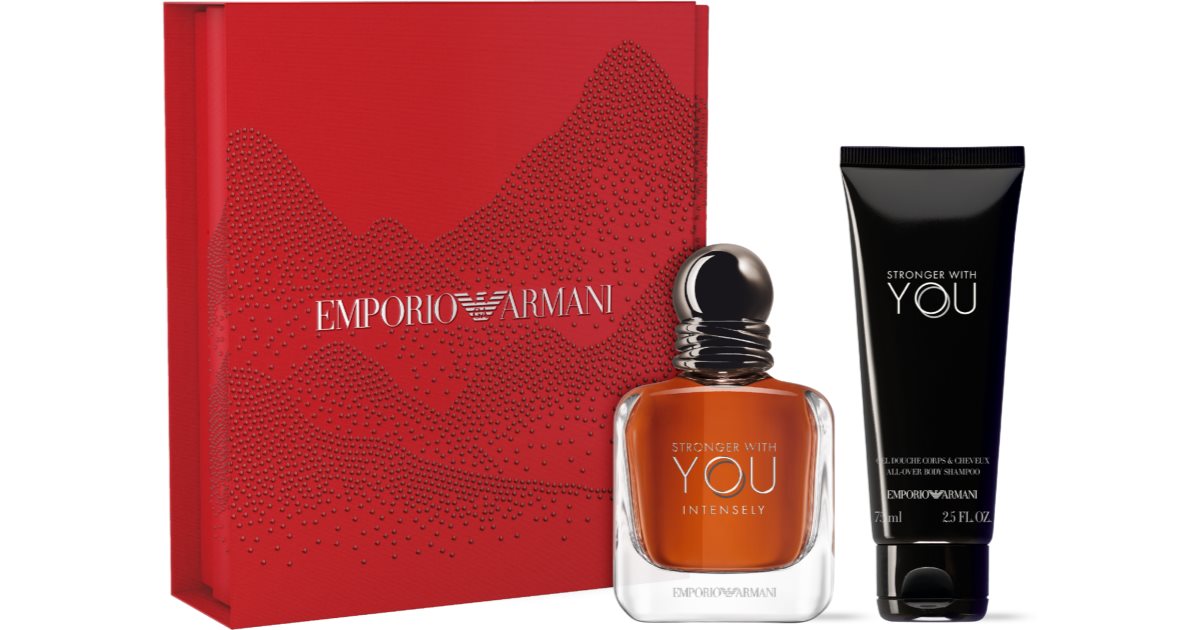 Armani Emporio Stronger With You Intensely gift set for men notino