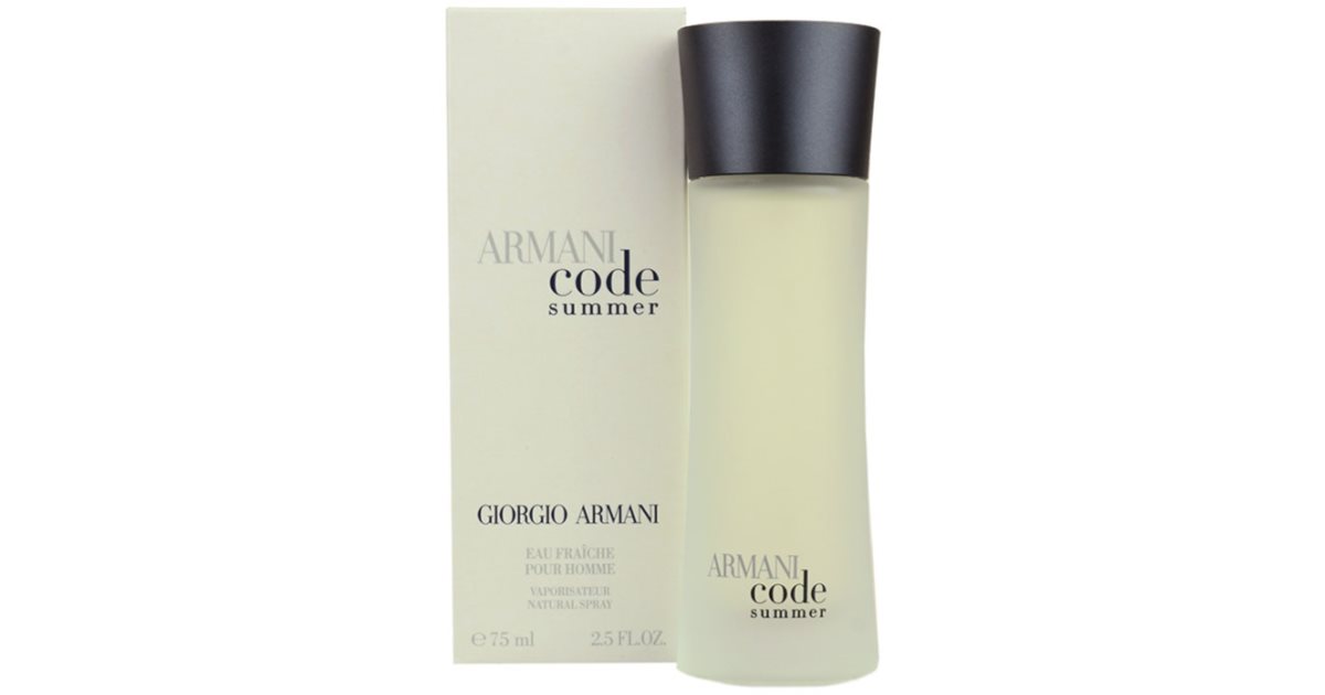 香水(男性用) Giorgio Armani Armani Code Summer 75ml Armani Code Summer Pour Homme Eau Fraiche woda toaletowa dla