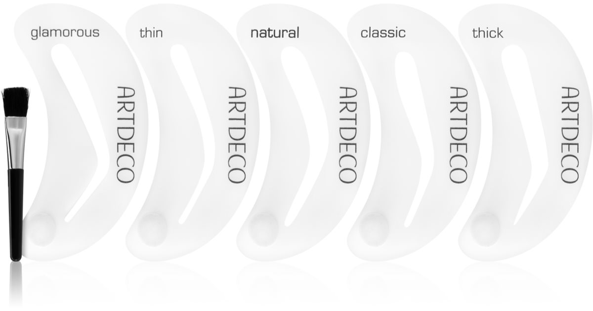 ARTDECO Brush eyebrow brush with stencils notino.co.uk