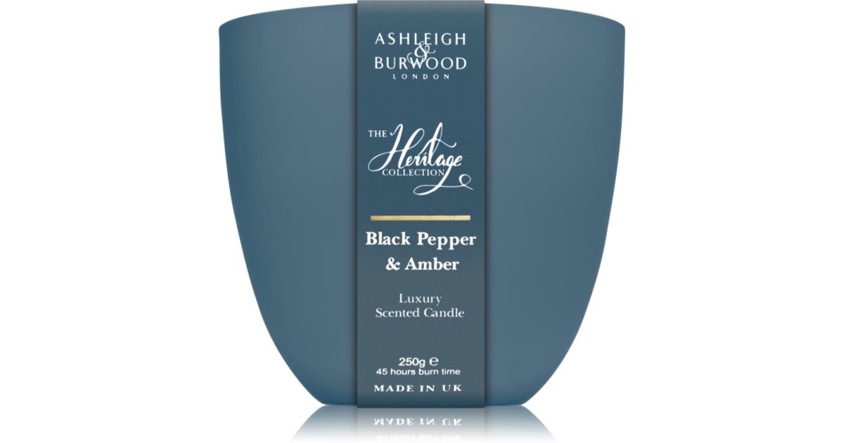 Ashleigh & Burwood The Heritage Collection – Diffusore In Vetro Blu Con Ricarica Pepe Nero E Ambra - 2