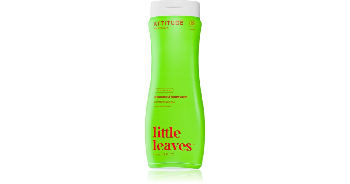 Attitude Little Leaves Watermelon & Coco Vaskegel og shampoo til baby ...