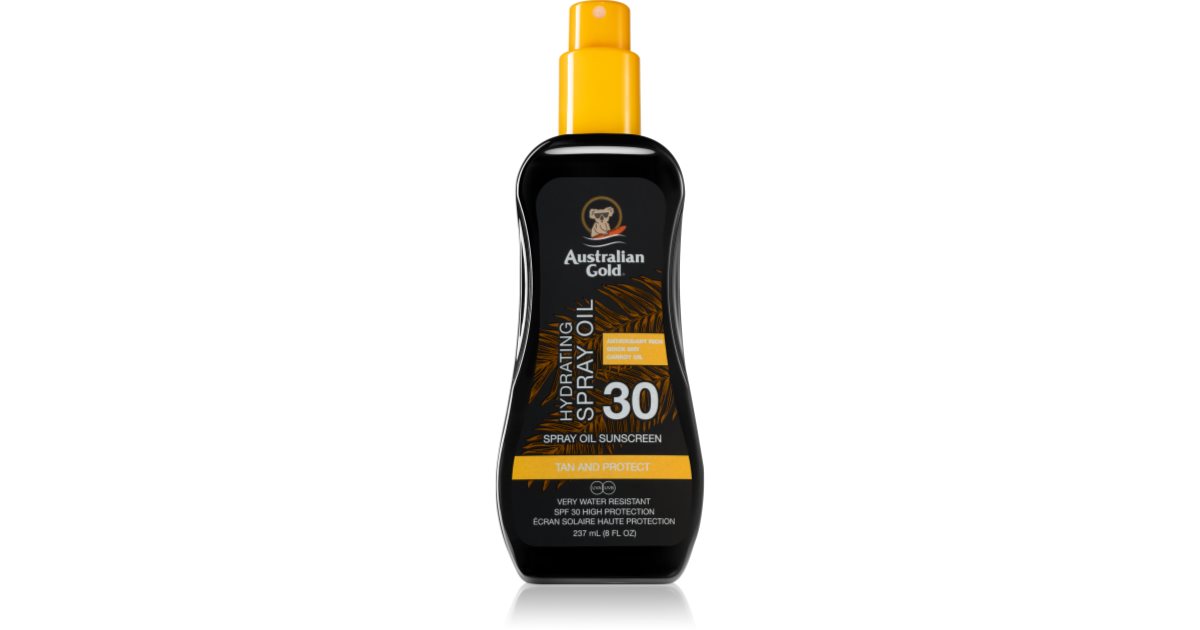 Australian Gold Spray Oil Sunscreen Sonnenschutz für den Körper notino.de