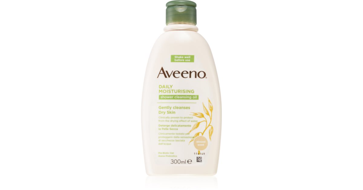 Aveeno Daily Moisturising Shower Oil Cleanser huile de douche notino.fr