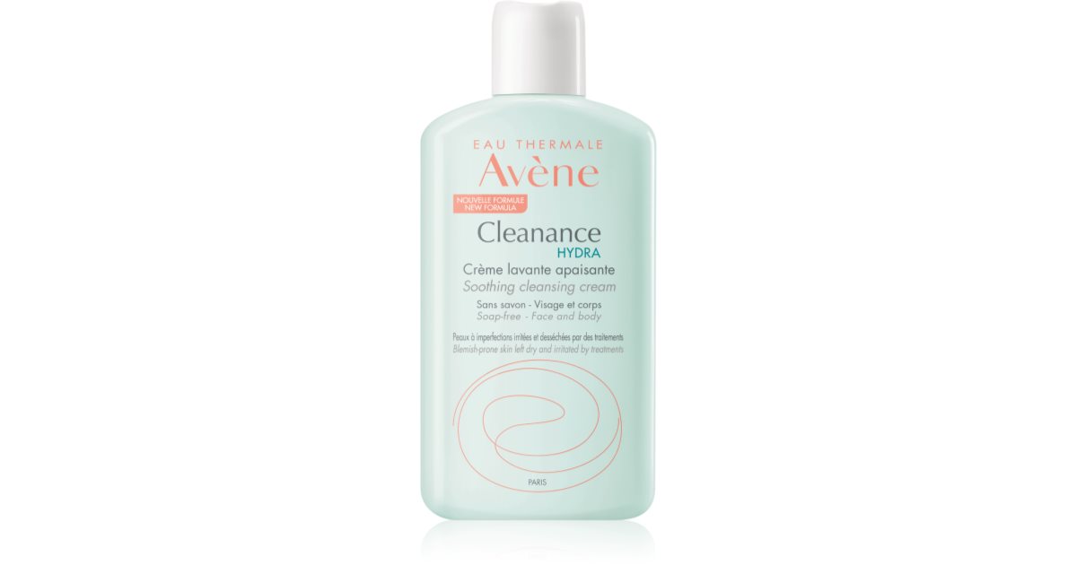 Avène Cleanance Hydra успокояващ почистващ крем за кожа, която е суха и ...
