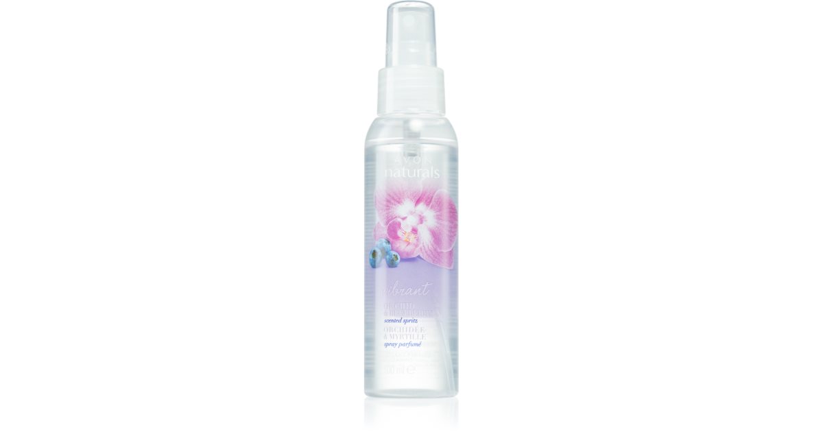 Avon Naturals Care Vibrant Orchid & Blueberry Bodyspray mit Orchidee