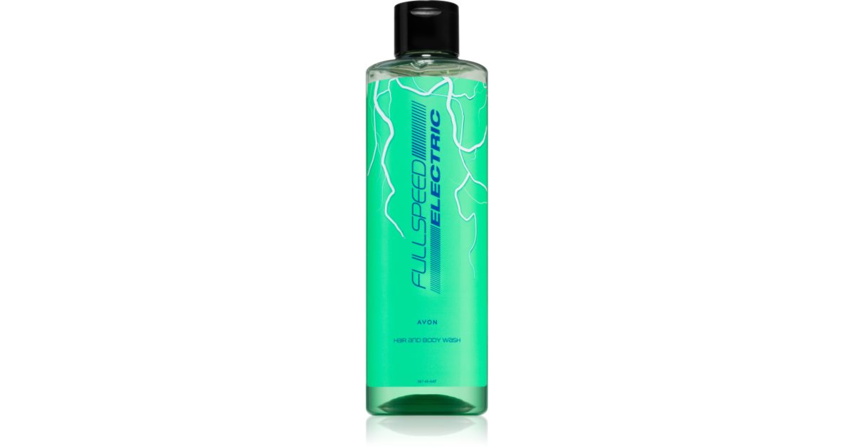 Avon Full Speed Electric perfumed shower gel 2in1 notino.co.uk