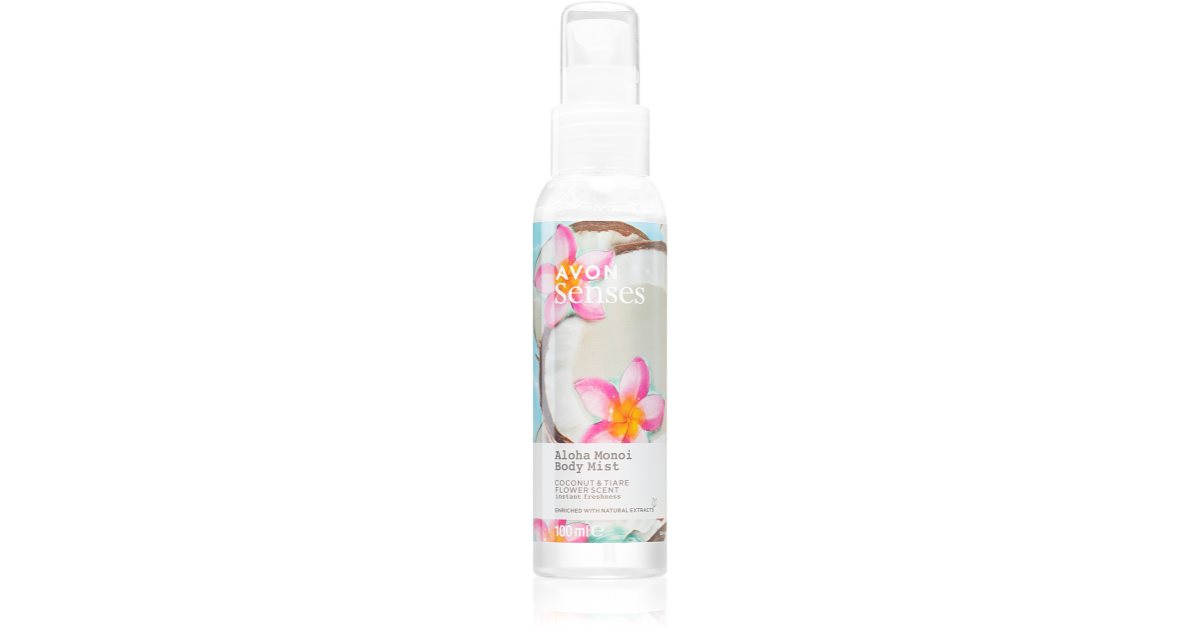 Avon Senses Aloha Monoi Erfrischendes Spray F R Den K Rper