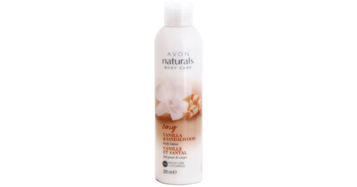 Lait Corps Avon Naturals Fraise & Chocolat Blanc - Neuf, 200 Ml, Hypoallergénique