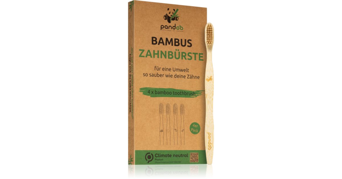 Pandoo Bamboo Toothbrush Spazzolino Da Denti In Bambù Per Bambini - Foto 11