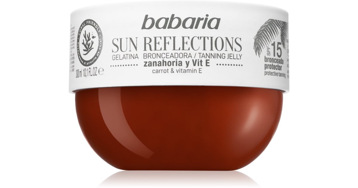 Babaria Tanning Jelly Sun Reflections protective gel SPF 15 notino.co.uk