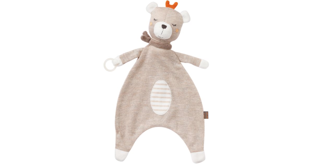 BABY FEHN fehnNATUR Comforter Teddy sleep toy with clip | notino.co.uk