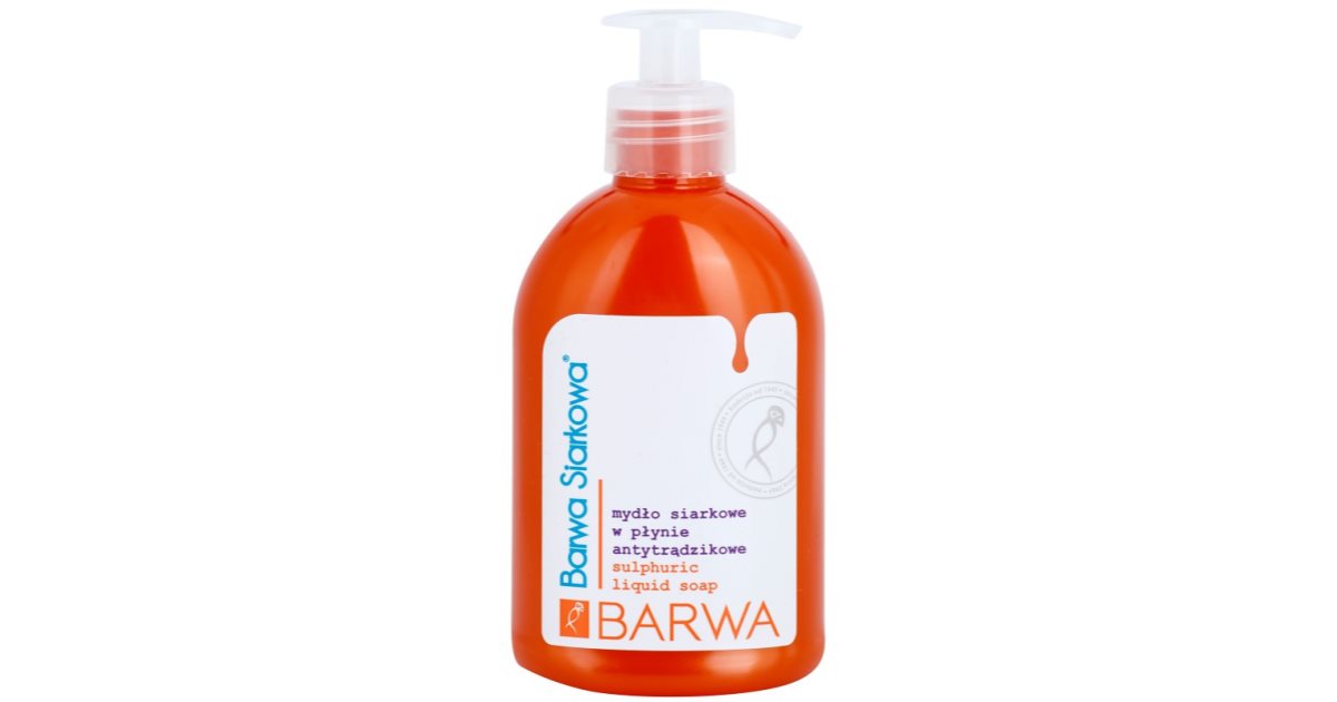 Barwa Sulphur Liquid Soap For Oily Acne Prone Skin notino.co.uk