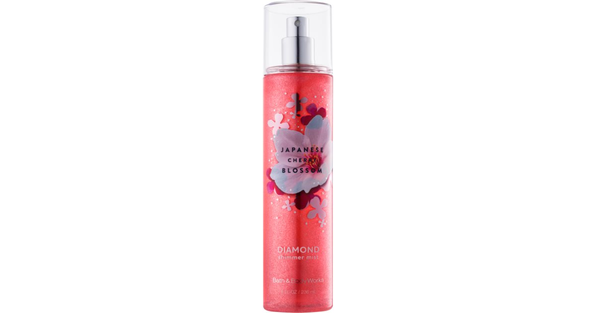 Bath & Body Works Japanese Cherry Blossom Body Spray glittering for