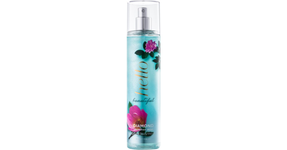 Bath & Body Works Hello Beautiful Body Spray with Glitter for Women ...