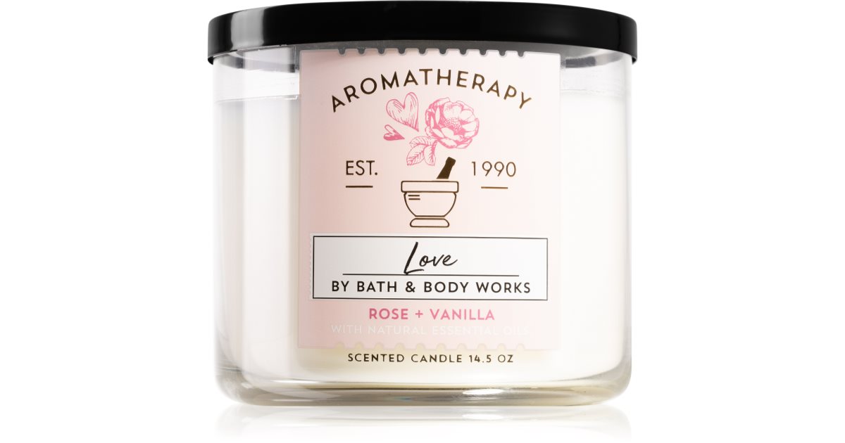 Bath & Body Works Aromatherapy Rose & Vanilla świeczka zapachowa