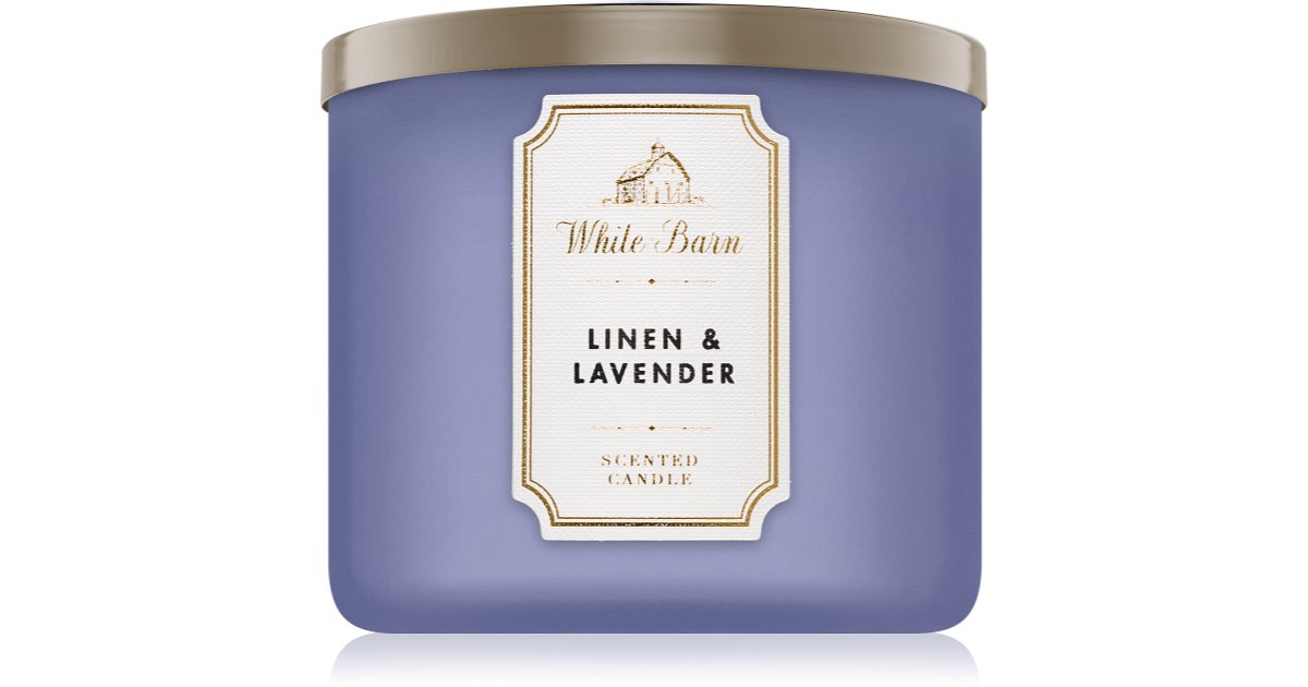 Bath & Body Works Linen & Lavender scented candle notino.co.uk