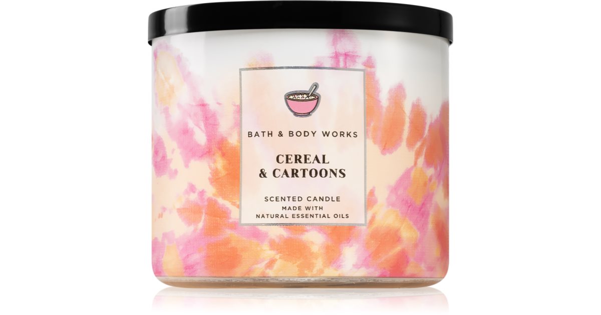 Bath & Body Works Cereal & Cartoons scented candle notino.co.uk