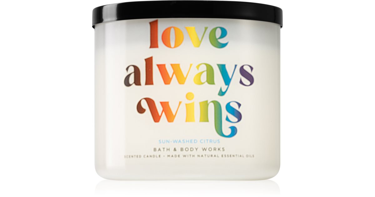 Bath & Body Works Love Always Wins scented candle notino.ie