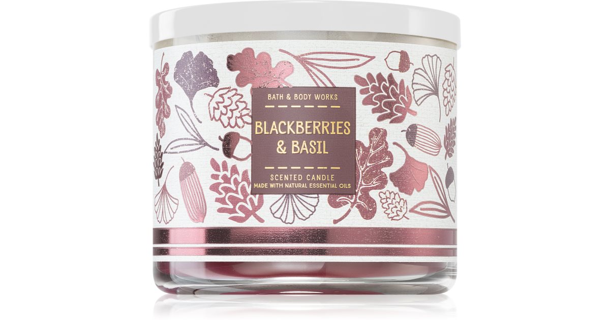 Bath & Body Works Blackberries & Basil scented candle notino.co.uk