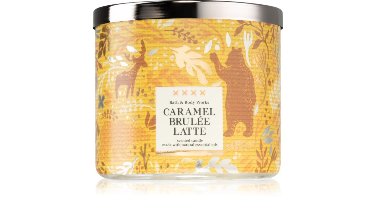 Bath & Body Works Caramel Brulée Latee bougie parfumée notino.fr