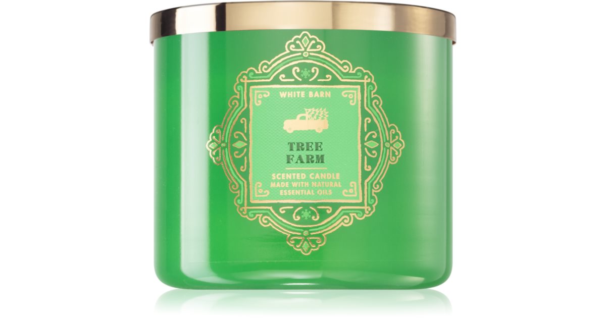Bath & Body Works Tree Farm scented candle with essential oils notino.ie