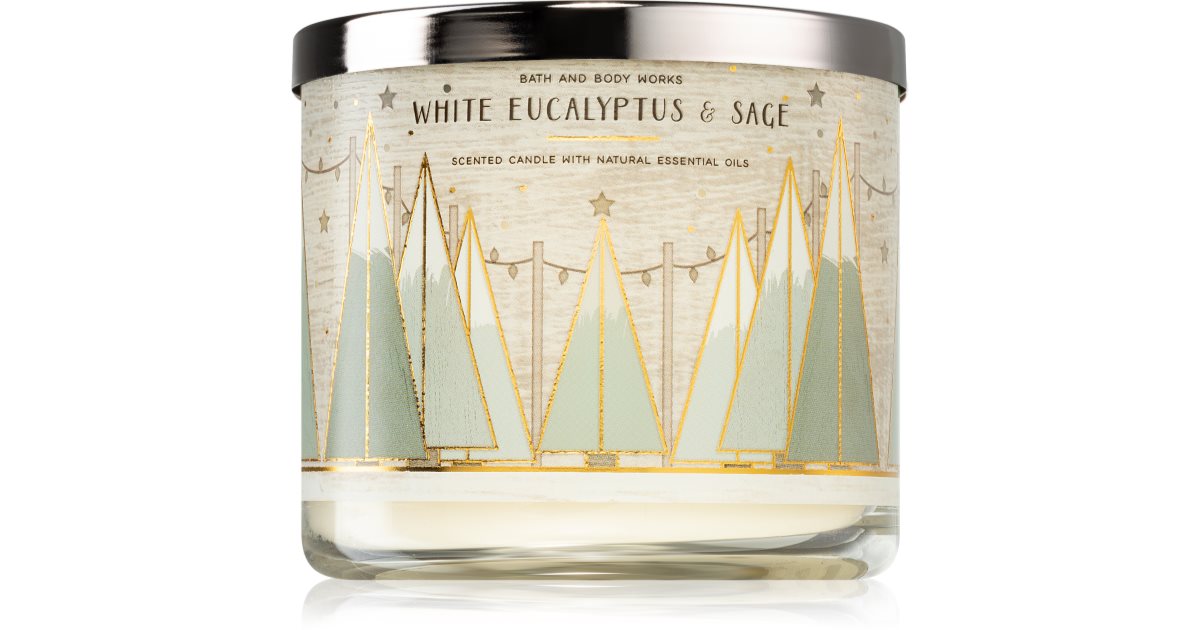 Bath & Body Works White Eucalyptus & Sage Duftkerze