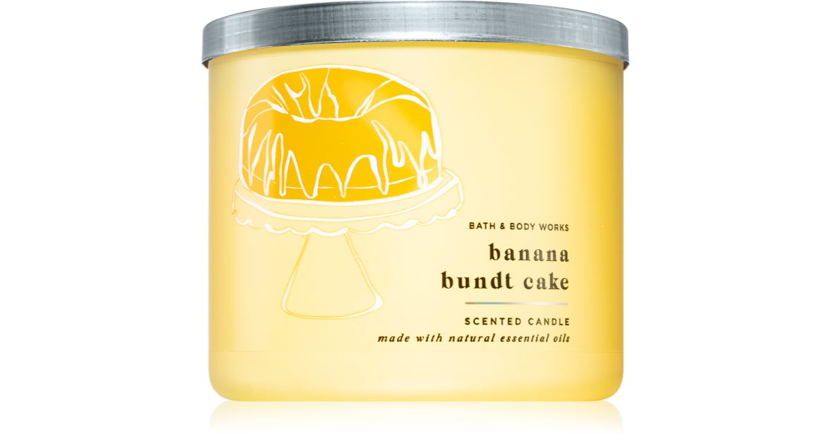 Bath & Body Works Banana Bundt Cake scented candle notino.co.uk