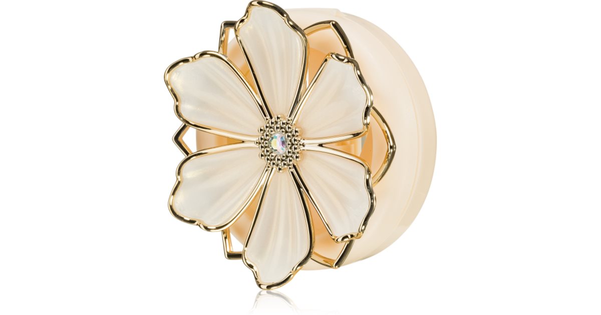 Bath & Body Works Metallic Flower car air freshener holder without