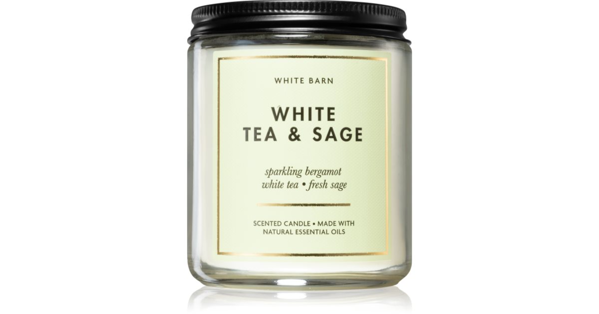 Bath & Body Works White Tea & Sage scented candle notino.ie
