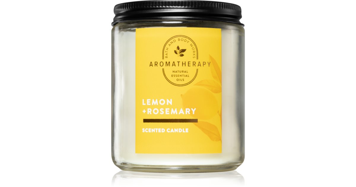 Bath & Body Works Lemon + Rosemary scented candle I. notino.co.uk