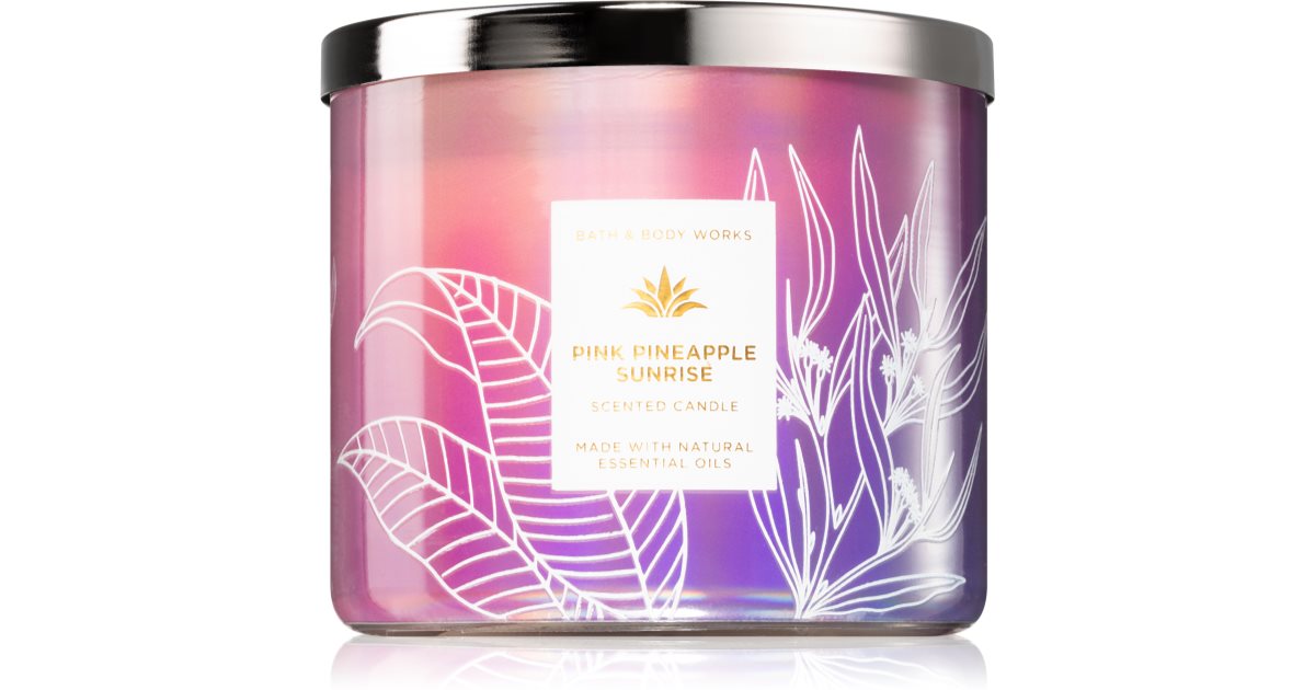 Bath Body Works Pink Pineapple Sunrise Scented Candle Notino Co Uk