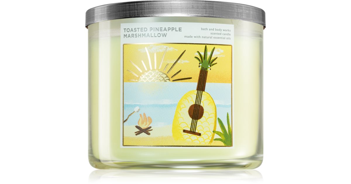 Bath & Body Works Toasted Pineapple Marshmallow ароматна свещ Аромати за дома Bath & Body