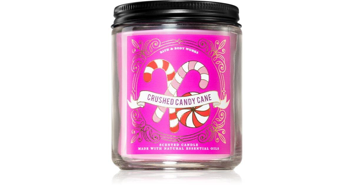 Bath & Body Works Crushed Candy Cane scented candle I. notino.ie